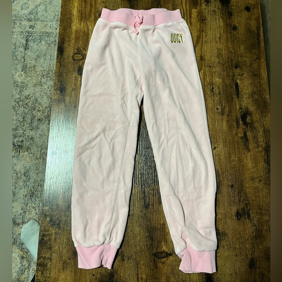 Juicy Couture Tracksuit Pink Little Kid Size 7 - Picture 6 of 9
